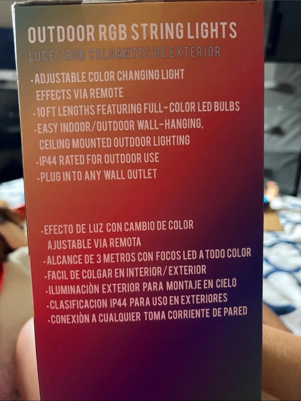 Outdoor RGB String Lights - Multicolor Globe Bulbs with Remote